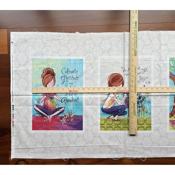 Gratitude Blooms Quilt Panel Grace Adelyn Designs Red Rooster Fabrics 25518 HTF - Picture 4 of 7